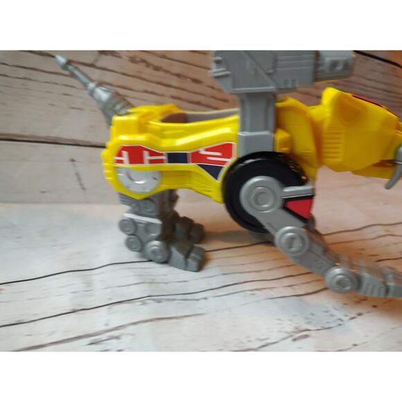 2015 Imaginext Power Ranger 10” Sabertooth Yellow Tiger Zord Animal - Picture 4 of 6
